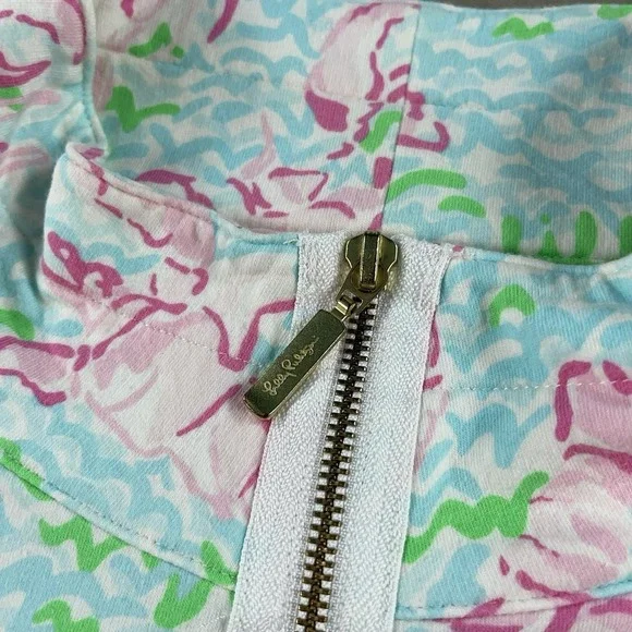 Lilly Pulitzer Skipper Popover 1/4 Zip Lobstah Roll Pullover UPF 50+ - Picture 4 of 6